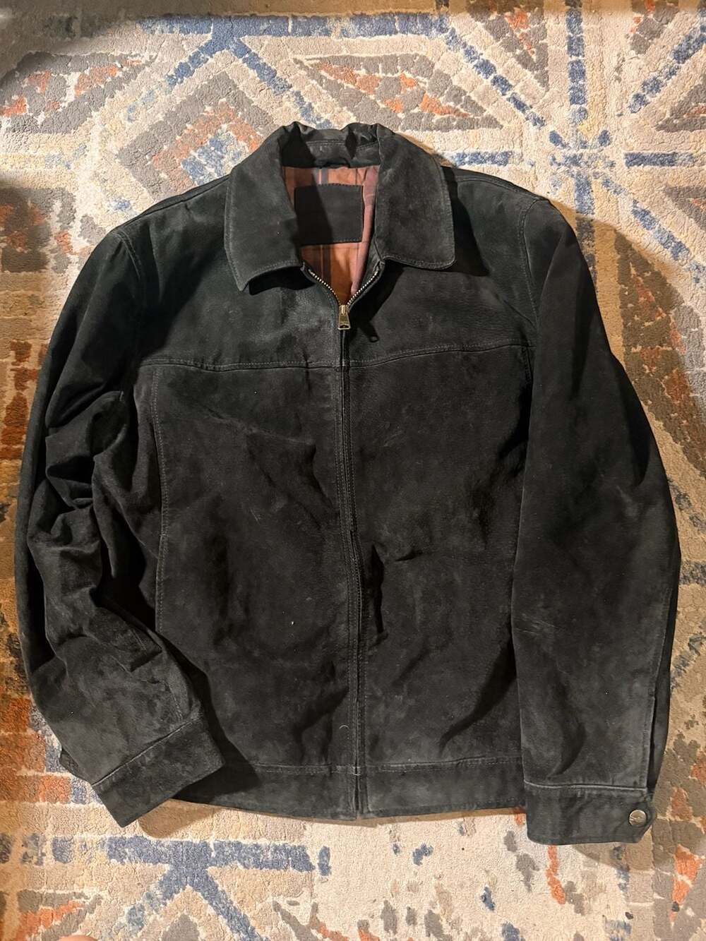Dockers Suede Leather Jacket Black